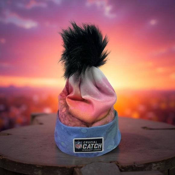 San Francisco 49ers NFL Crucial Catch Tie Dye Beanie Pom Hat Women's OSFA - Picture 2 of 11